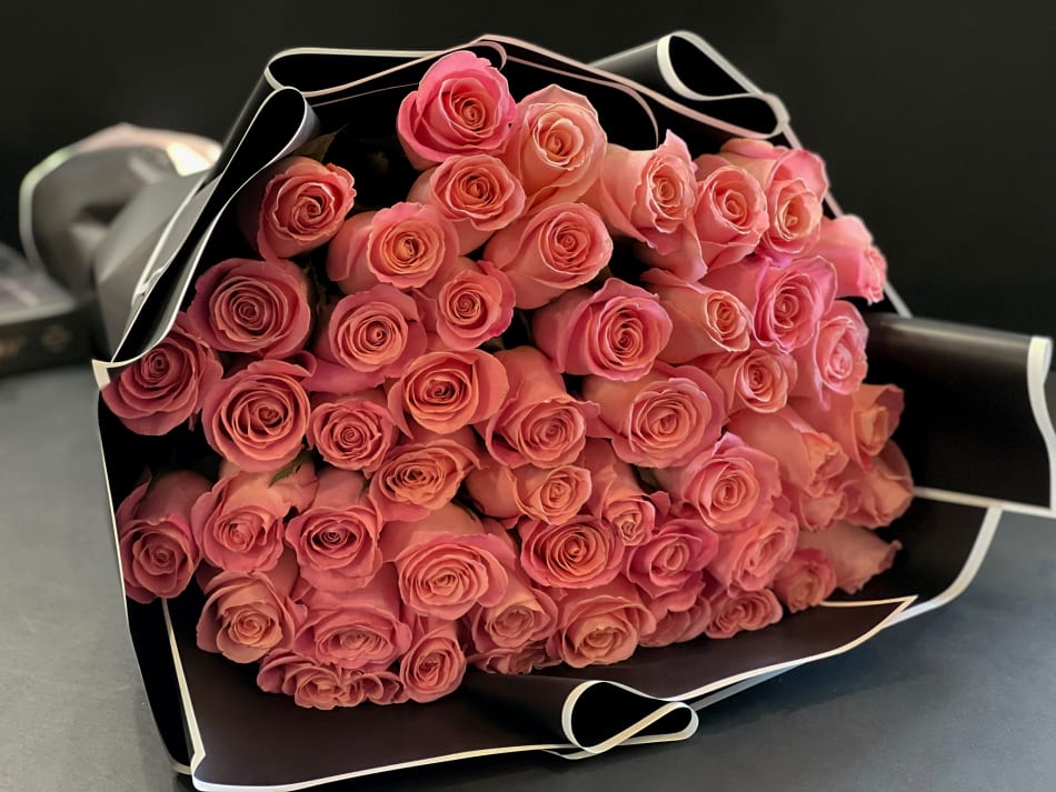 50 Blush Pink Roses Bouquet