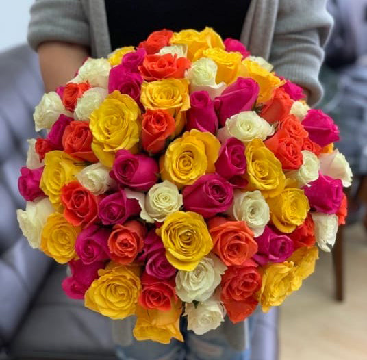 100 Mix Color Roses