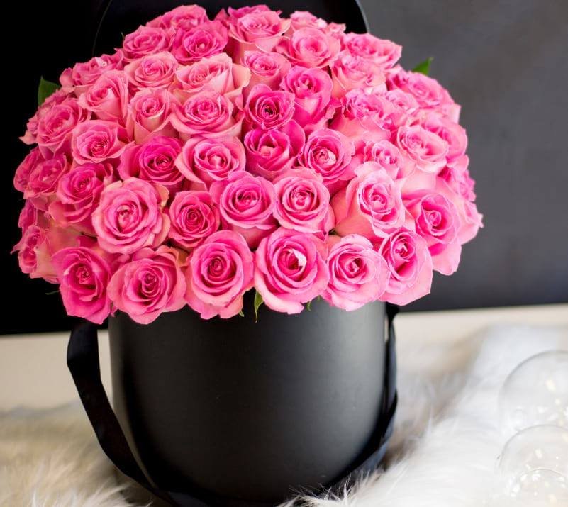 4 Dozen Pink Roses Arrangement